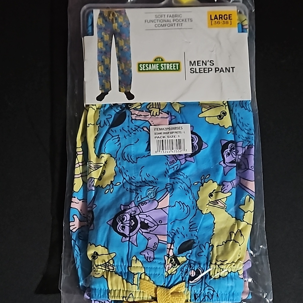 Sesame Street 🎁 Men's-Unisex Sleep Pant -  NWT with Drawstring